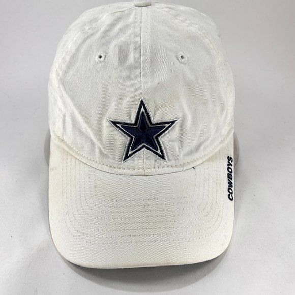Dallas Cowboys NFL Strap Back Cap Hat Reebok Navy White Football Adult Mens - Picture 8 of 16